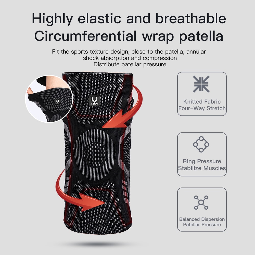 Patella Knee Brace Compression Sleeve For Sports And Daily Support 2