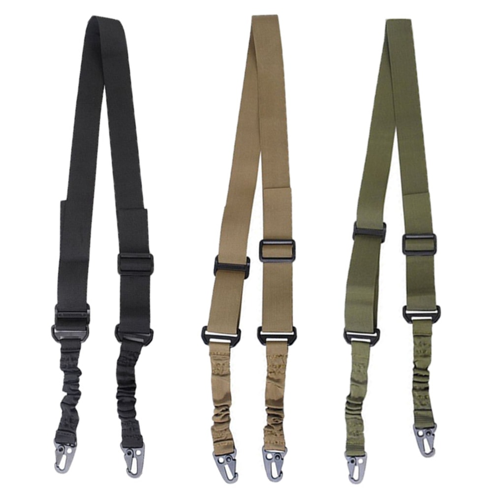 Outdoor Rifle Sling with Metal Buckle Shoulder Strap for Hunting and Tactical Use