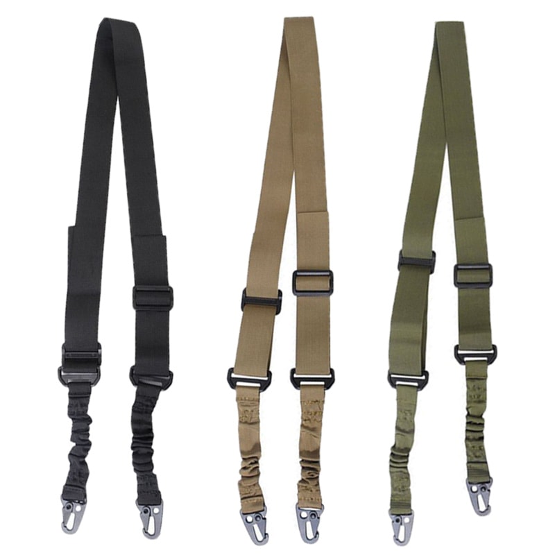Outdoor Rifle Sling with Metal Buckle Shoulder Strap for Hunting and Tactical Use