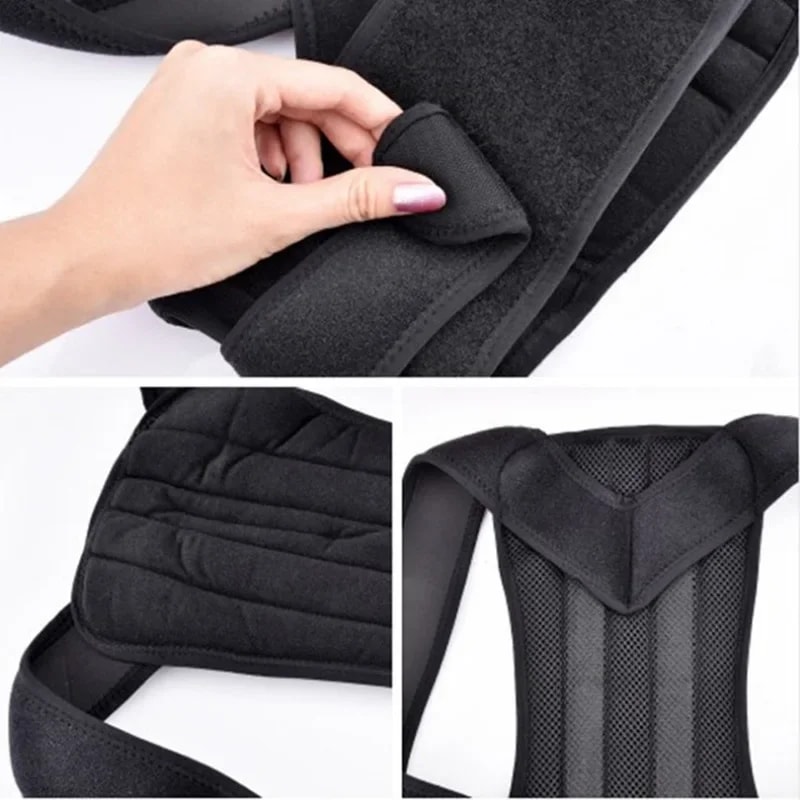 Adjustable Posture Corrector Belt Back Support Lumbar Brace For Shoulder And Spine Alignment 0