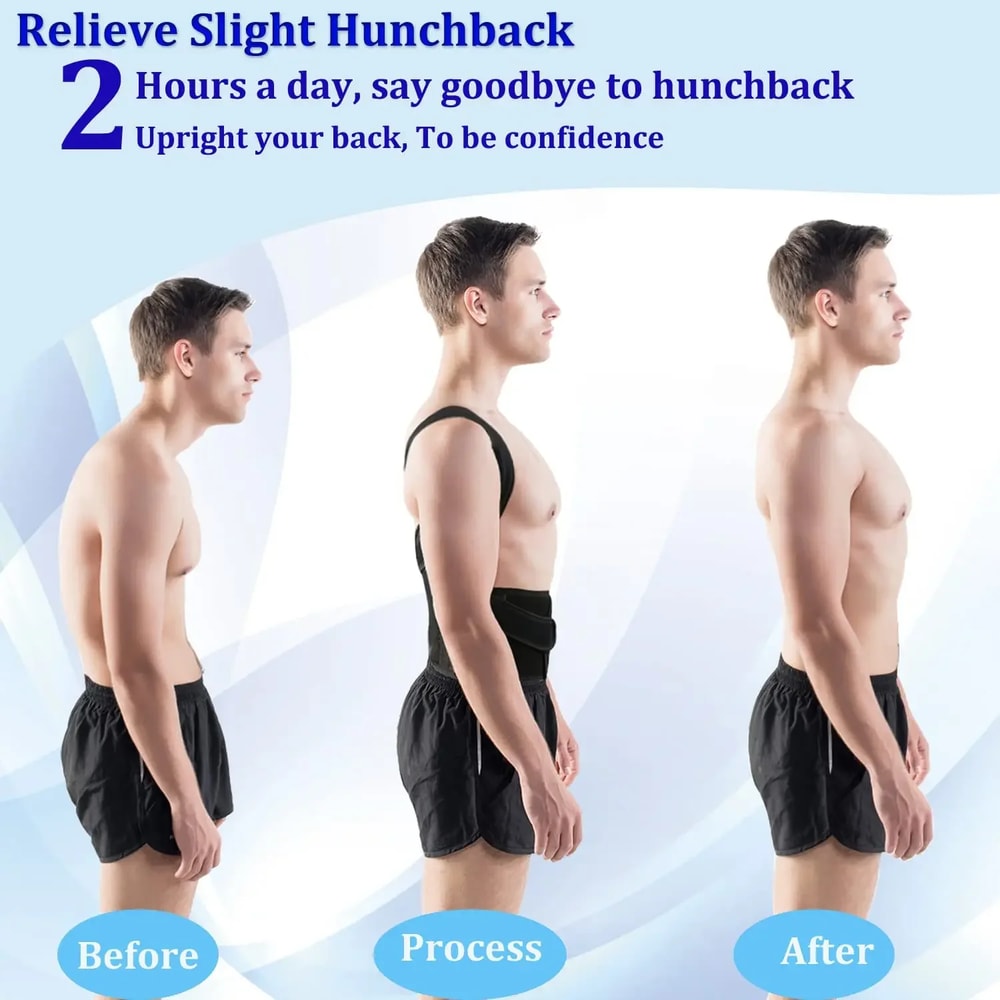 Adjustable Posture Corrector Belt Back Support Lumbar Brace For Shoulder And Spine Alignment 5
