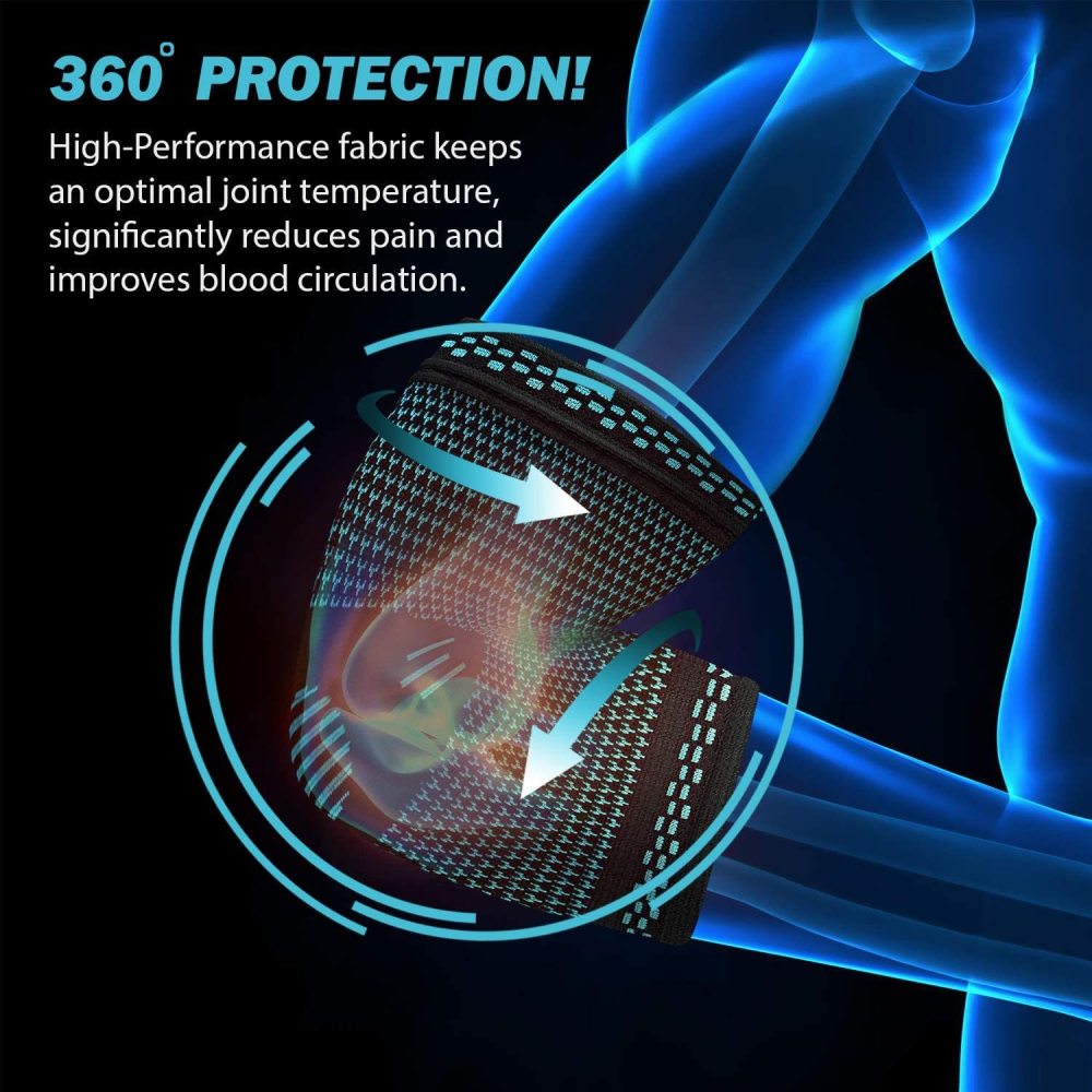 Breathable Compression Elbow Brace For Sports Pain Relief 2