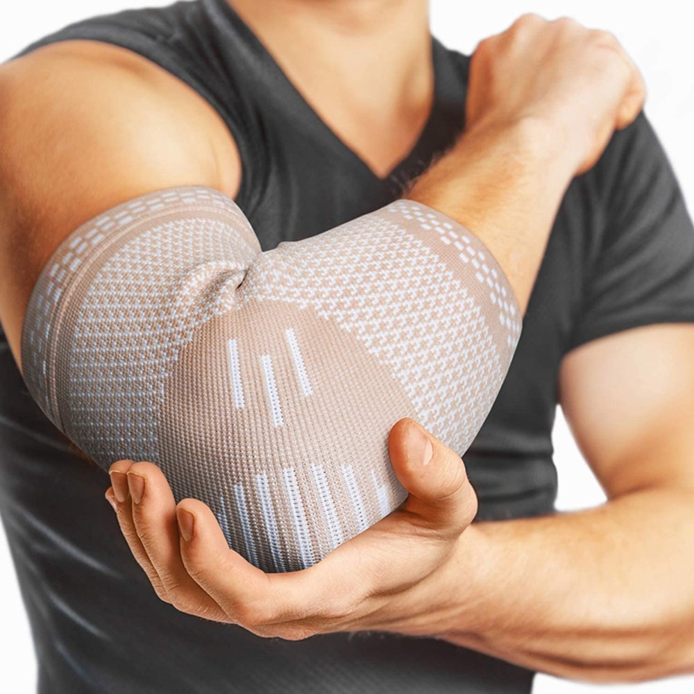 Breathable Compression Elbow Brace For Sports Pain Relief 8