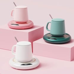 usb coffee mug warmer with temperature settings electric beverage warmer plate for hot coffee, tea, and milk