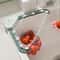 Kitchen Sink Strainer Set Triangle Draining Basket & Hanging Storage Rack for Food Waste