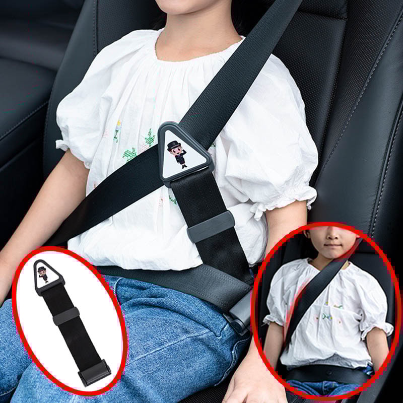 Adjustable Car Child Safety Belt – Comfortable, Anti-Neck-Strangling, Prevents Movement for Safe Travel