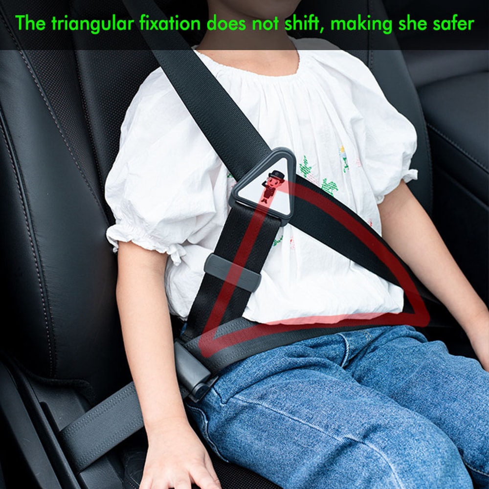 Adjustable Car Child Safety Belt – Comfortable, Anti-Neck-Strangling, Prevents Movement for Safe Travel