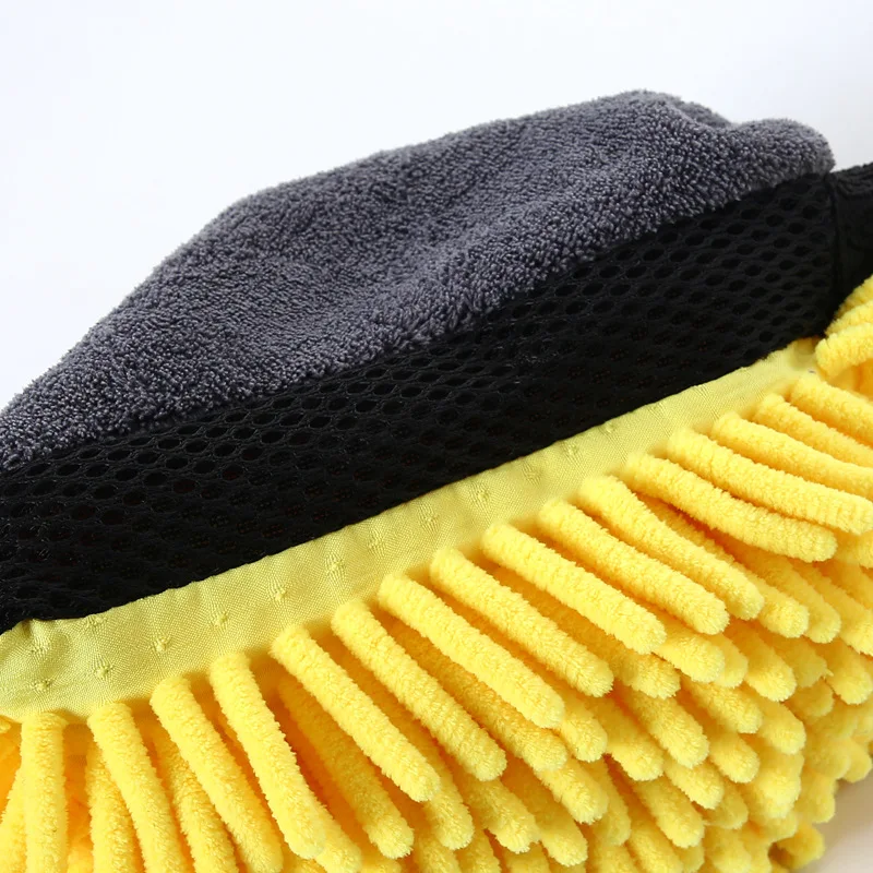 Car Wash Glove Soft Anti-Scratch Coral Mitt for Cleaning, Waxing, and Detailing
