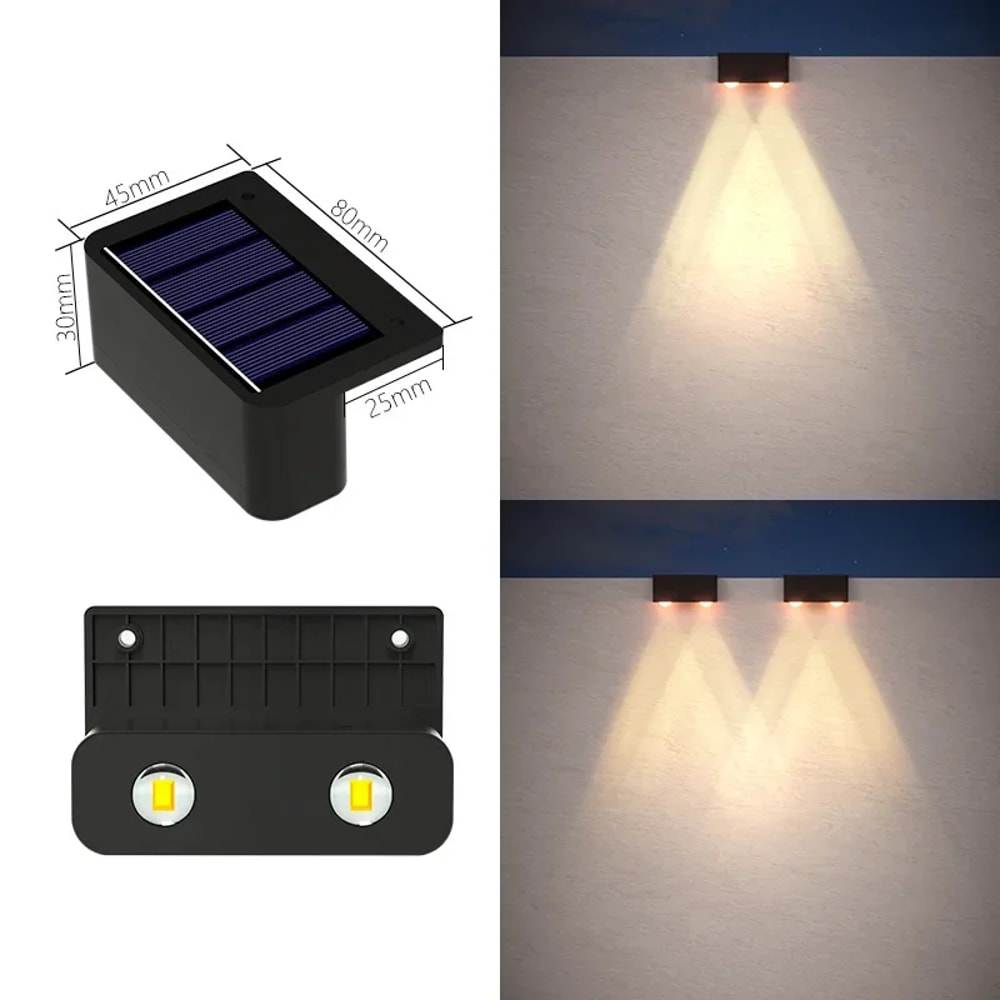 LED Solar Outdoor Lights Waterproof Porch Stair Decorative Lamp For Yard Pool Garden Fence 6