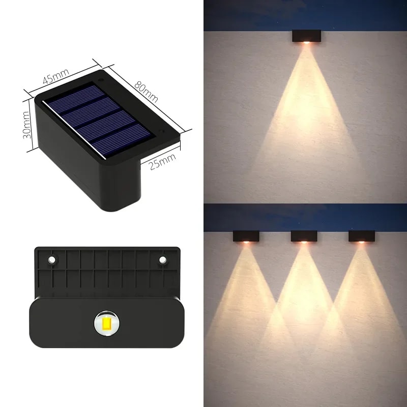 LED Solar Outdoor Lights Waterproof Porch Stair Decorative Lamp For Yard Pool Garden Fence 8