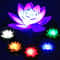 LED Waterproof Floating Lotus Light Battery Operated Artificial Lily Flower Night Lamp For Pond Poo 0