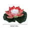 LED Waterproof Floating Lotus Light Battery Operated Artificial Lily Flower Night Lamp For Pond Poo 5