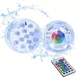rechargeable submersible led pool lights with remote waterproof underwater led lights for inground pools and pond