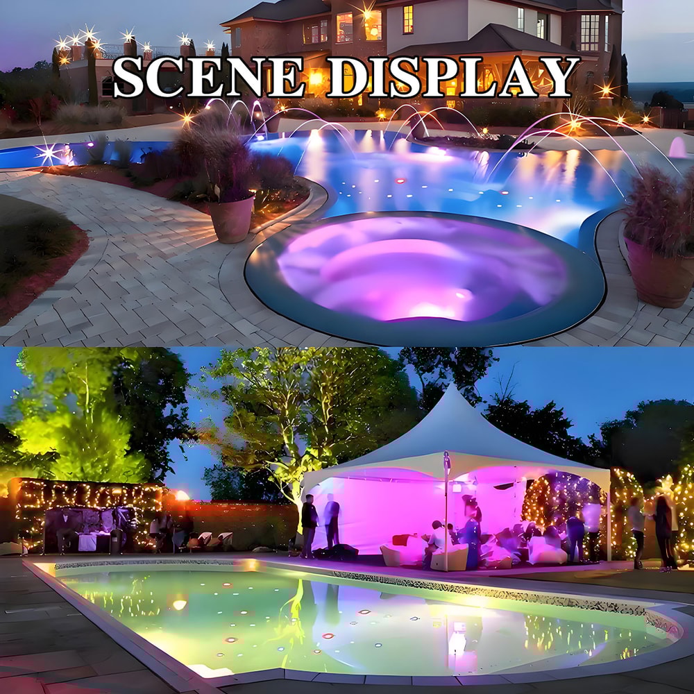 Floating Underwater Light RGB LED Disco Lamp Submersible Pool Spa Light For Parties 3