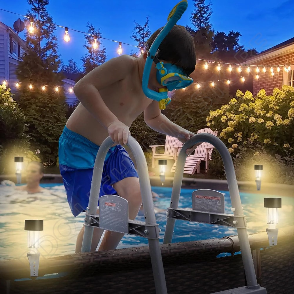 Solar Pool Light Frame For Outdoor Pool Fence Waterproof LED Lighting For Garden Swimming Pool Dec 5