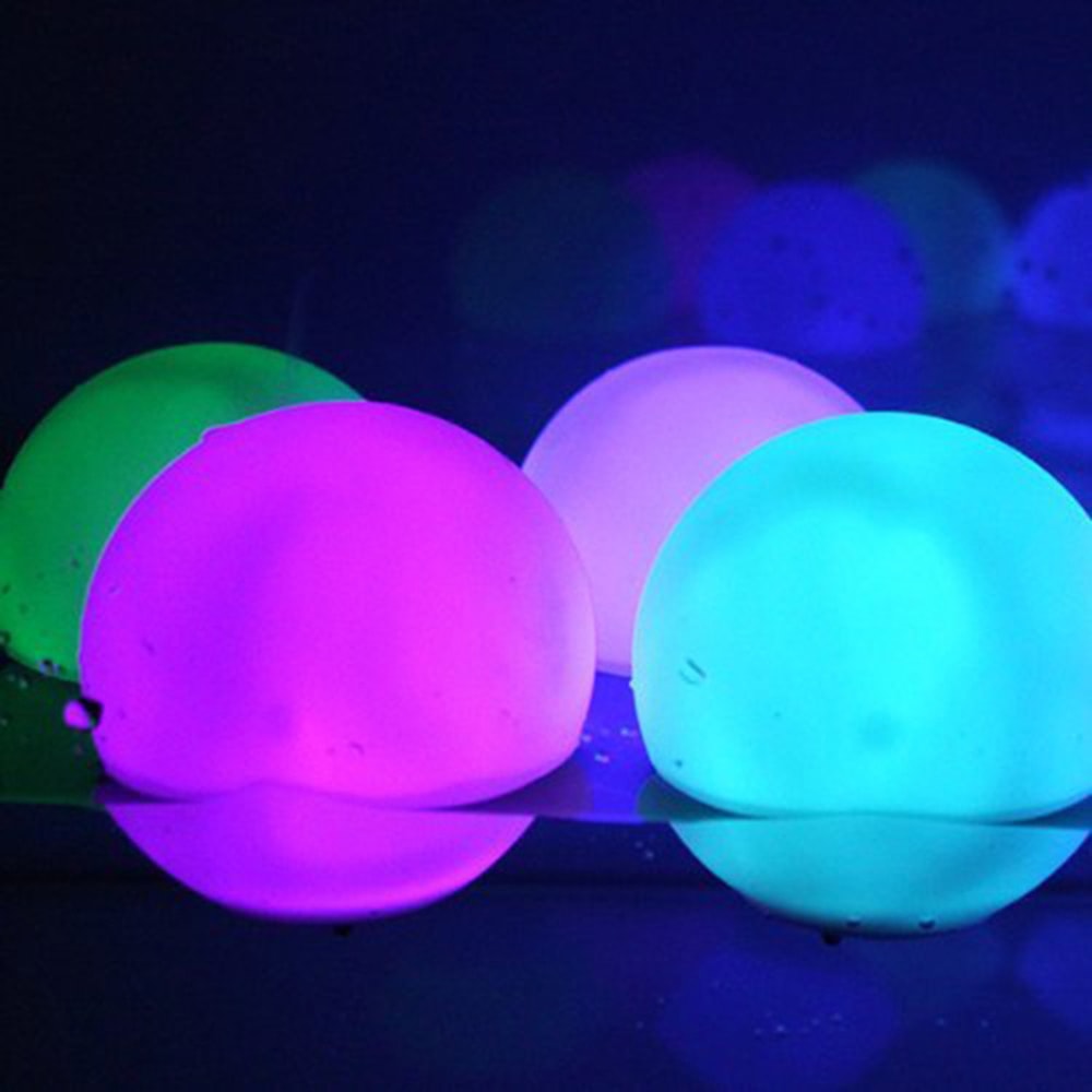 LED Floating Pool Light Inflatable Beach Ball for Pool Parties & Outdoor Fun