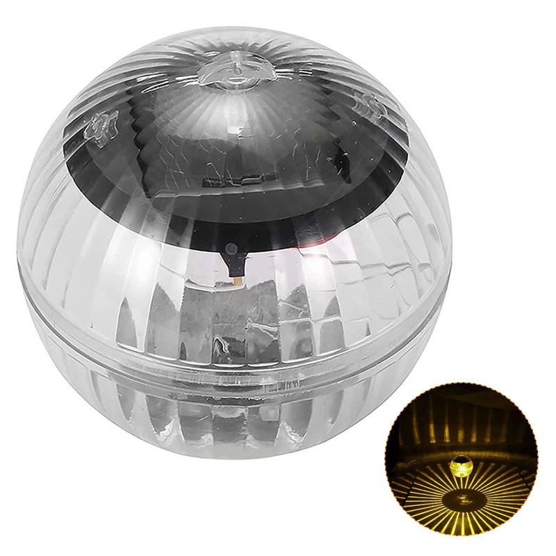 Solar Floating Pool Light Waterproof LED Glow Ball Lamp For Garden Pond Fountain Decoration 7