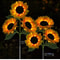 Solar Powered Sunflower Light for Outdoor Garden Waterproof LED Ground Lamp for Lawn & Courtyard Decoration