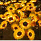 Solar Powered Sunflower Light for Outdoor Garden Waterproof LED Ground Lamp for Lawn & Courtyard Decoration