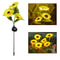 Solar Powered Sunflower Light for Outdoor Garden Waterproof LED Ground Lamp for Lawn & Courtyard Decoration