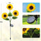 Solar Powered Sunflower Light for Outdoor Garden Waterproof LED Ground Lamp for Lawn & Courtyard Decoration
