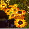 Solar Powered Sunflower Light for Outdoor Garden Waterproof LED Ground Lamp for Lawn & Courtyard Decoration