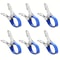 Stainless Steel Pool Cover Clips with Blue Handles Heavy Duty Windproof Spring Clips for Secure Pool Covers