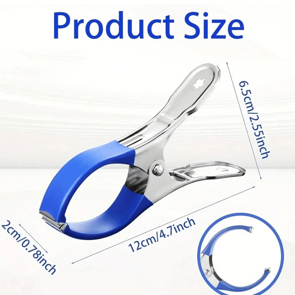 Stainless Steel Pool Cover Clips with Blue Handles Heavy Duty Windproof Spring Clips for Secure Pool Covers