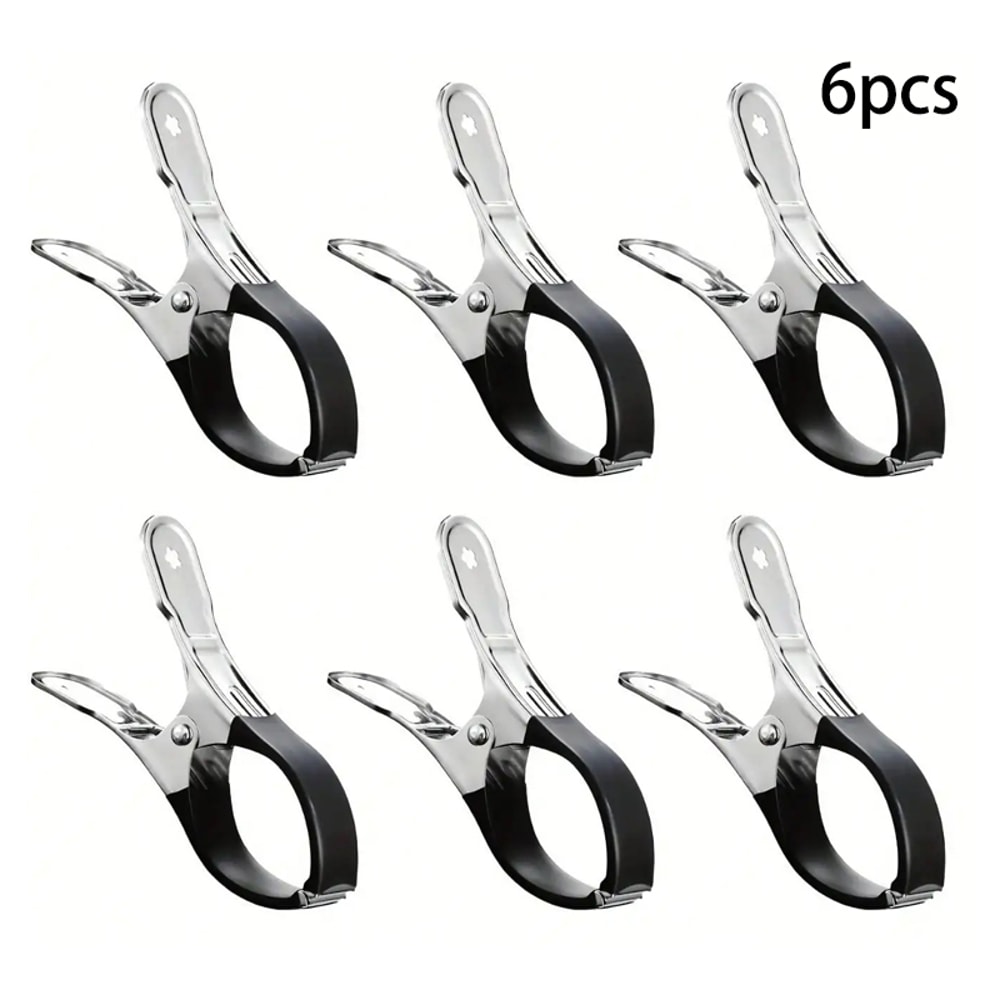 Stainless Steel Pool Cover Clips with Blue Handles Heavy Duty Windproof Spring Clips for Secure Pool Covers