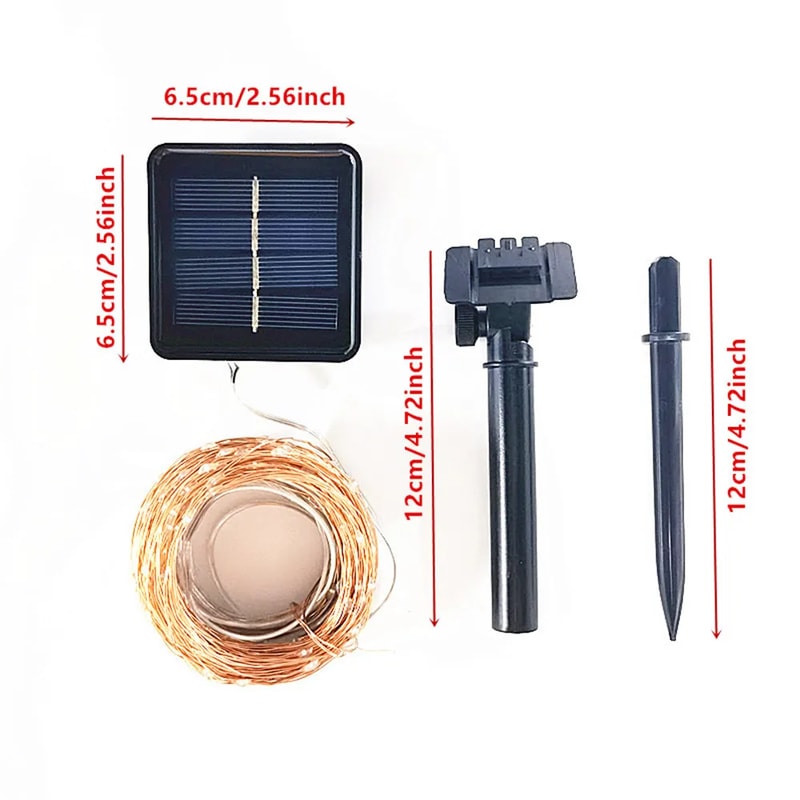 LED Solar Fairy String Lights Waterproof Outdoor Garden Lights for Patio, Yard & Christmas Decor