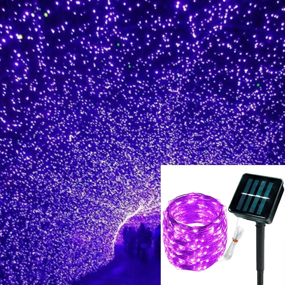 LED Solar Fairy String Lights Waterproof Outdoor Garden Lights for Patio, Yard & Christmas Decor
