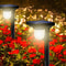 Solar Garden Lights with Motion Sensor Waterproof Outdoor Wall Lamp for Pathway & Yard