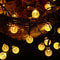 Solar String Lights LED Crystal Globe Outdoor Waterproof with Lighting Modes Perfect for Garden.