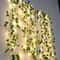 Solar Floral Vine Fairy Lights Green Leaf String Lights for Home, Garden, and Holiday Decoration