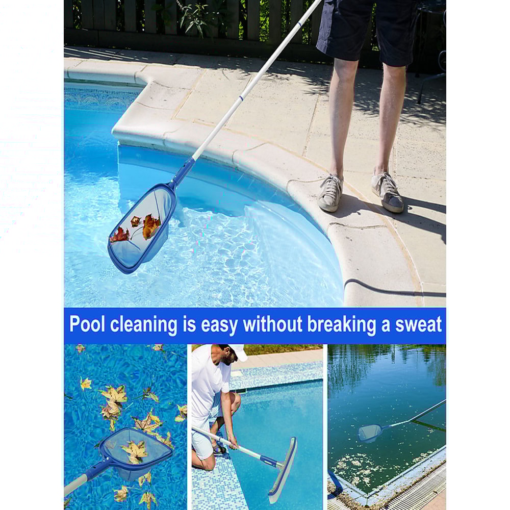 Fine Mesh Pool Skimmer Net UltraFine Mesh For Efficient Debris Removal Perfect Leaf Skimmer 4