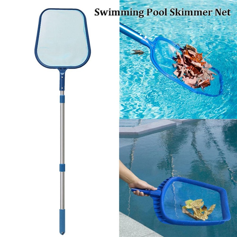 Professional Swimming Pool Leaf Rake with Deep Bag & Skimmer Net Efficient Pool Cleaning Solution