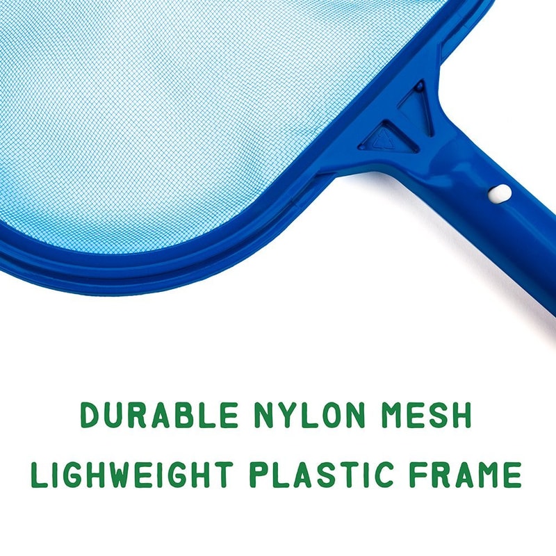 Professional Swimming Pool Leaf Rake with Deep Bag & Skimmer Net Efficient Pool Cleaning Solution