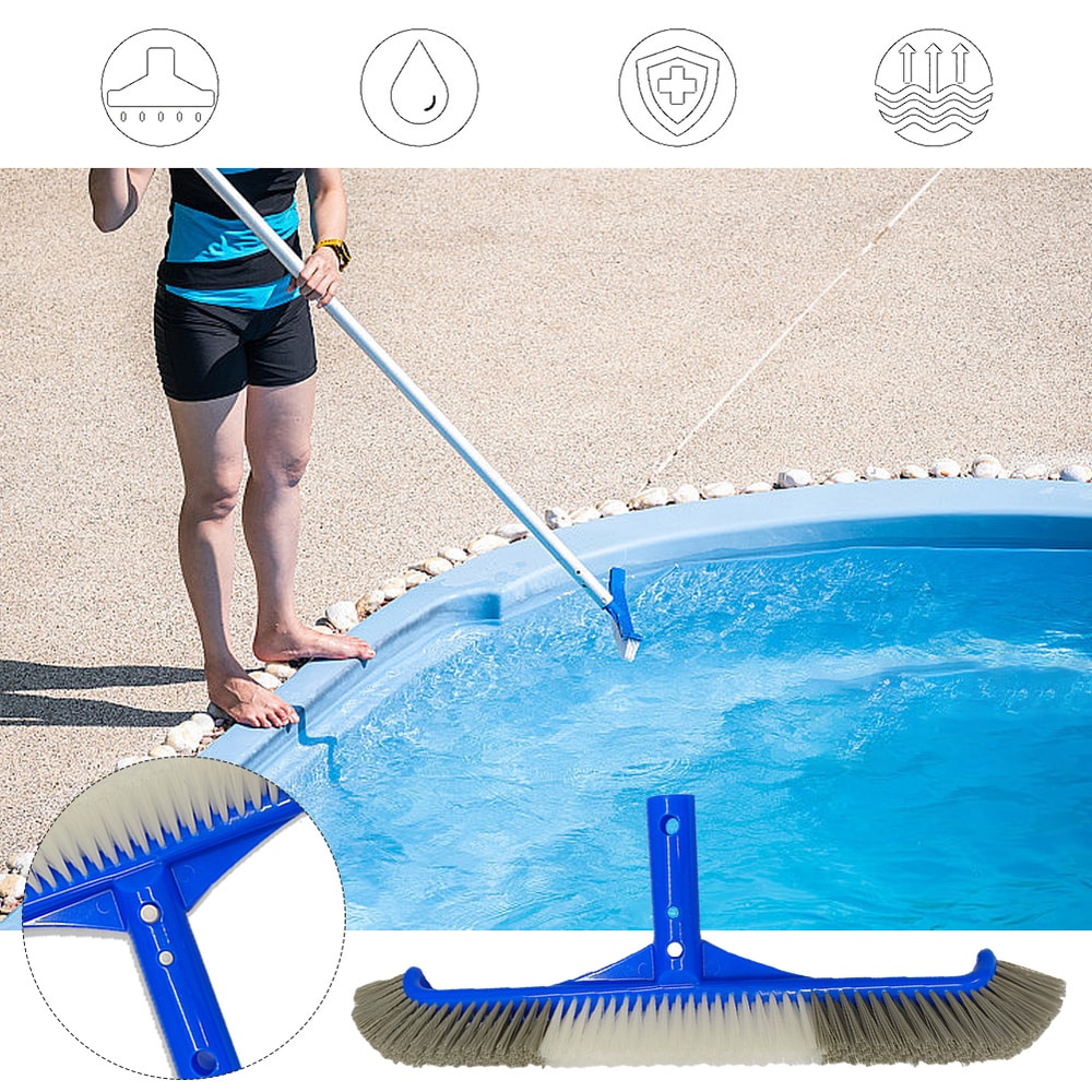 Durable Swimming Pool Brush Algae Remover Pool Cleaning Broom For Floor And Wall Scrubbing 0