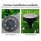 LED Outdoor Solar Pathway Lights Waterproof Solar Garden Deck Lights for Yard, Driveway, Lawn, and Patio Decoration