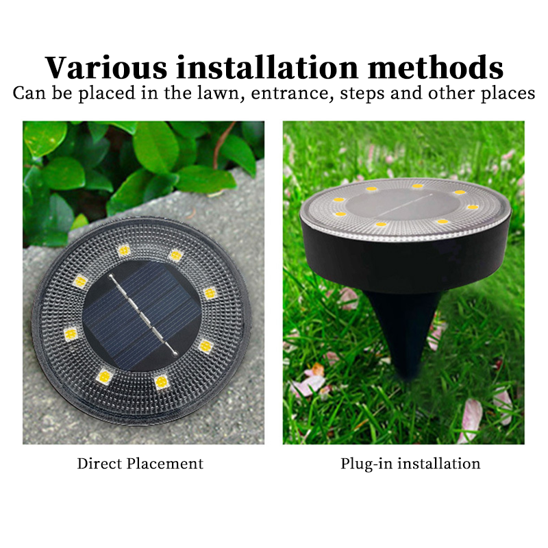 LED Outdoor Solar Pathway Lights Waterproof Solar Garden Deck Lights for Yard, Driveway, Lawn, and Patio Decoration
