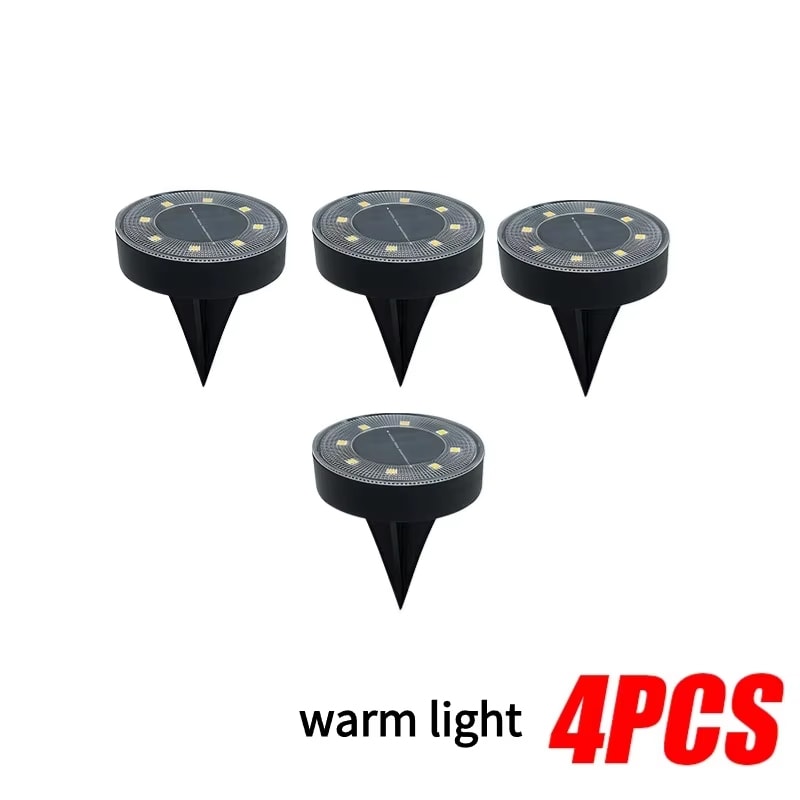 LED Outdoor Solar Pathway Lights Waterproof Solar Garden Deck Lights for Yard, Driveway, Lawn, and Patio Decoration