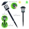 Solar Pathway Lights for Outdoor Landscaping, Waterproof Garden & Patio Decor