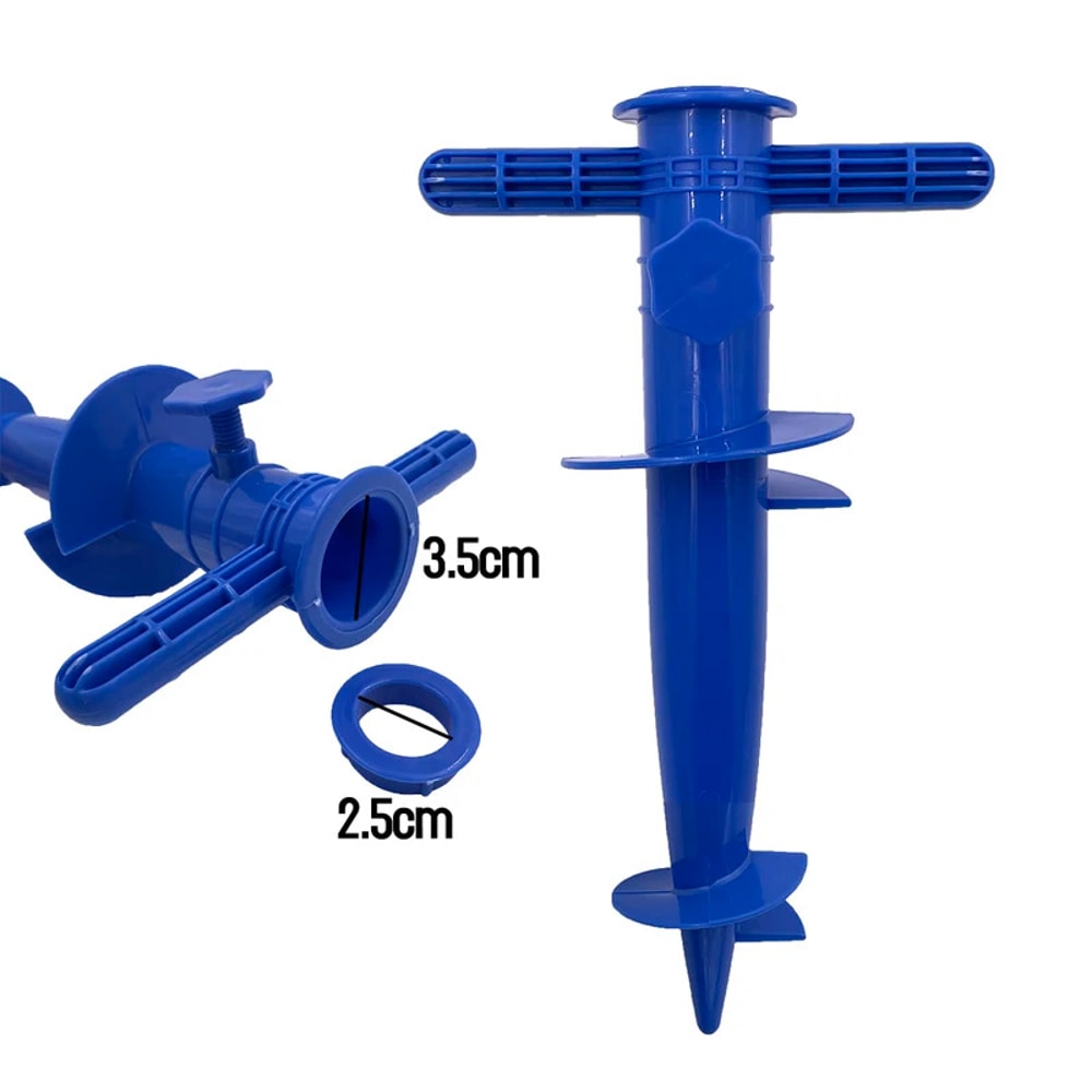 Portable Beach Umbrella Base Plug Insert Secure Ground Anchor For Outdoor Umbrellas 3