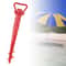 Red Beach Umbrella Anchor Screw Outdoor Garden Stand For Grass And Terraces 0