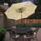 Solar LED Lighted Cantilever Patio Umbrella Brightness Modes Outdoor Hanging Umbrella 2