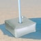 Beach Umbrella Stand Base Weight Water Bag Capacity, Thickened Silver Design for Cantilever Umbrella Support