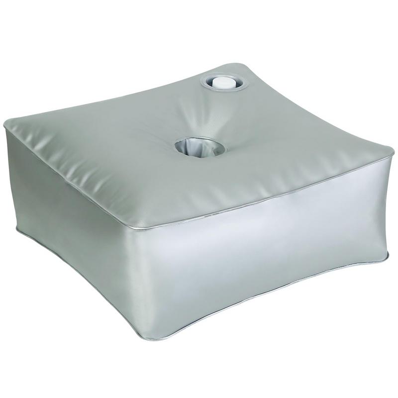 Beach Umbrella Stand Base Weight Water Bag Capacity, Thickened Silver Design for Cantilever Umbrella Support