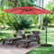 Outdoor Cantilever Umbrella with Easy Tilt Adjustment & UV Protection