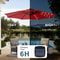 Solar Patio Umbrella With LED Lights UVResistant Outdoor Table Umbrella With Tilt Crank For Backya 4
