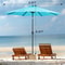 Solar Patio Umbrella With LED Lights UVResistant Outdoor Table Umbrella With Tilt Crank For Backya 6